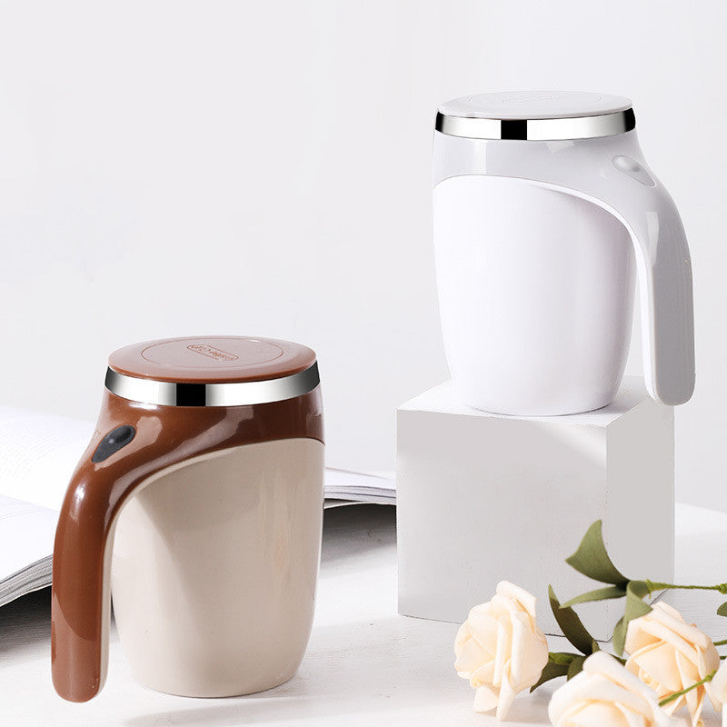Rechargeable Self-Stirring Mug Premium Electric Mixing Cup for Coffee, Milkshakes & Drinks | Smart Magnetic Rotation Technology