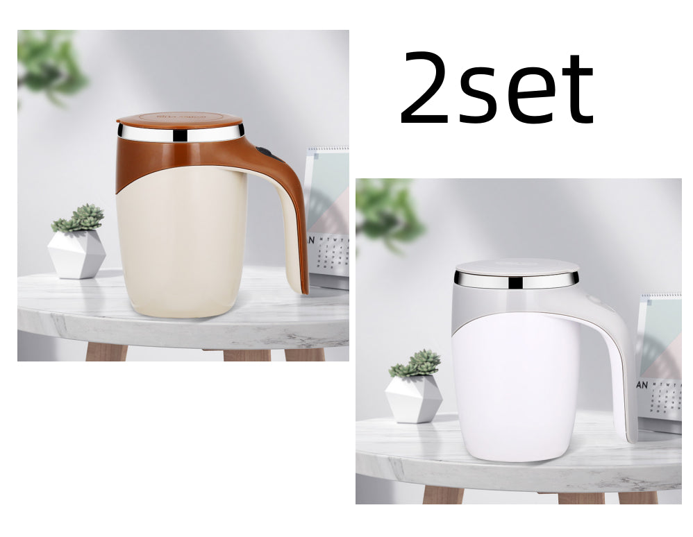 Rechargeable Self-Stirring Mug Premium Electric Mixing Cup for Coffee, Milkshakes & Drinks | Smart Magnetic Rotation Technology