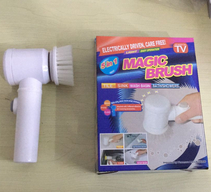 Turn Cleaning Into Magic! 5-in-1 Electric Cleaning Brush for effortless, powerful scrubbing on bathtubs, tiles, and more.
