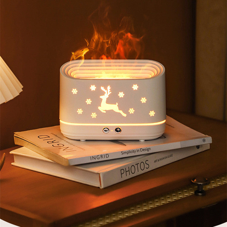 Silent Elk Flame Diffuser a glowing touch of warmth, mist, and festive charm for your home ✨