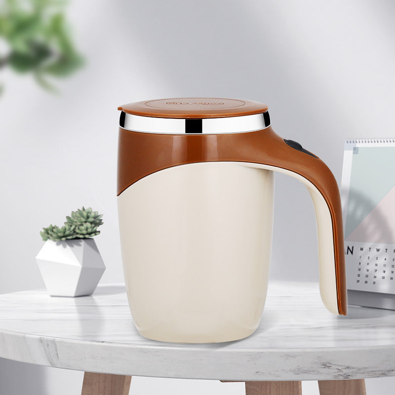 Rechargeable Self-Stirring Mug Premium Electric Mixing Cup for Coffee, Milkshakes & Drinks | Smart Magnetic Rotation Technology