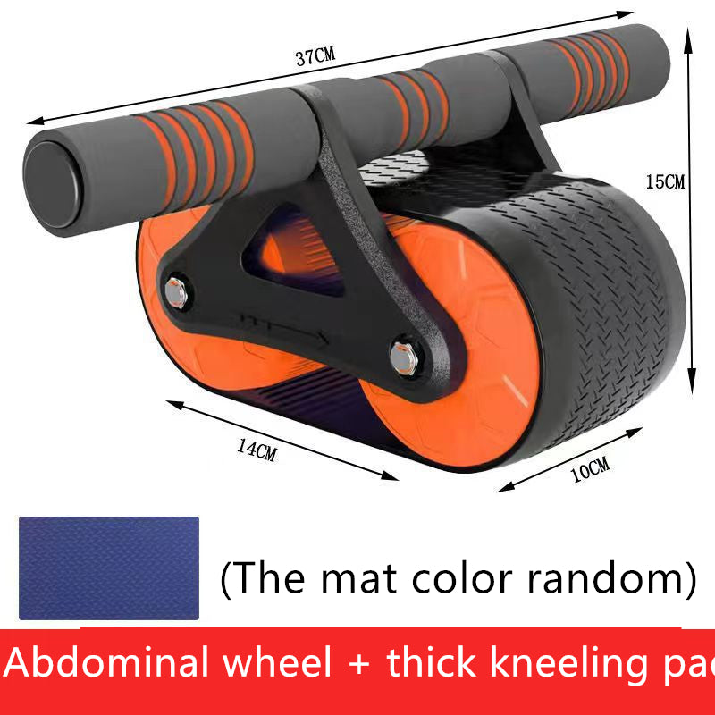 Auto-Rebound Ab Wheel Roller Double Wheel Core Trainer for Men & Women, Perfect for Home Fitness