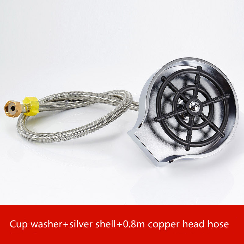 Smart Bar Sink Cup Washer High-Pressure Automatic Faucet Cleaner for Quick Kitchen & Coffee Cup Rinsing