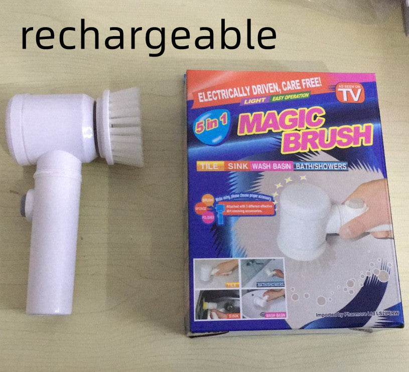 Turn Cleaning Into Magic! 5-in-1 Electric Cleaning Brush for effortless, powerful scrubbing on bathtubs, tiles, and more.
