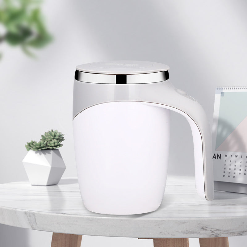 Rechargeable Self-Stirring Mug Premium Electric Mixing Cup for Coffee, Milkshakes & Drinks | Smart Magnetic Rotation Technology