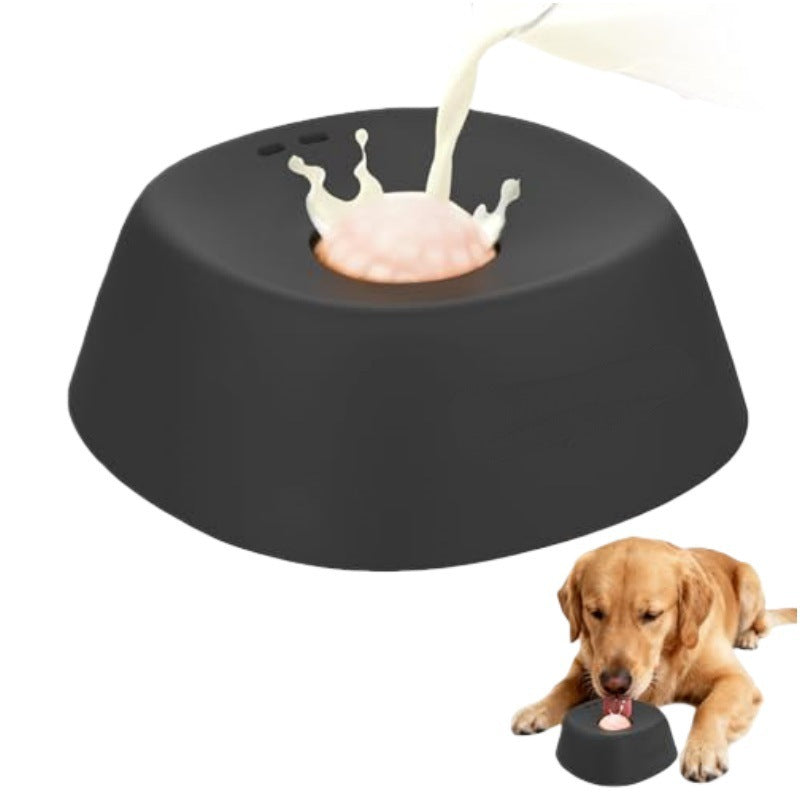 Non-Slip Slow Feeder Dog Bowl | Lick Bowl for Bone Broth, Yogurt & Liquid Treats | All Breeds