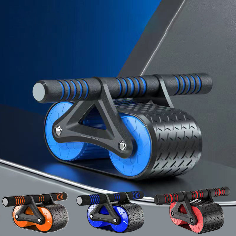 Auto-Rebound Ab Wheel Roller Double Wheel Core Trainer for Men & Women, Perfect for Home Fitness