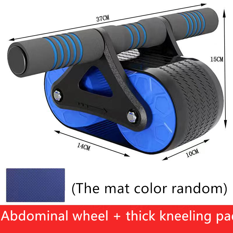 Auto-Rebound Ab Wheel Roller Double Wheel Core Trainer for Men & Women, Perfect for Home Fitness