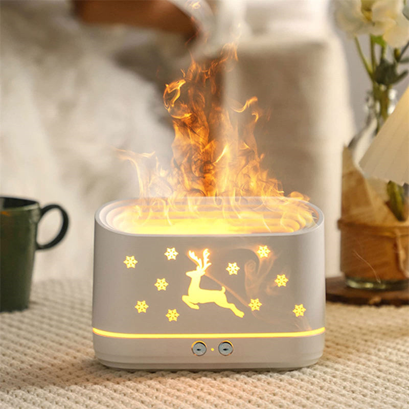 Silent Elk Flame Diffuser a glowing touch of warmth, mist, and festive charm for your home ✨