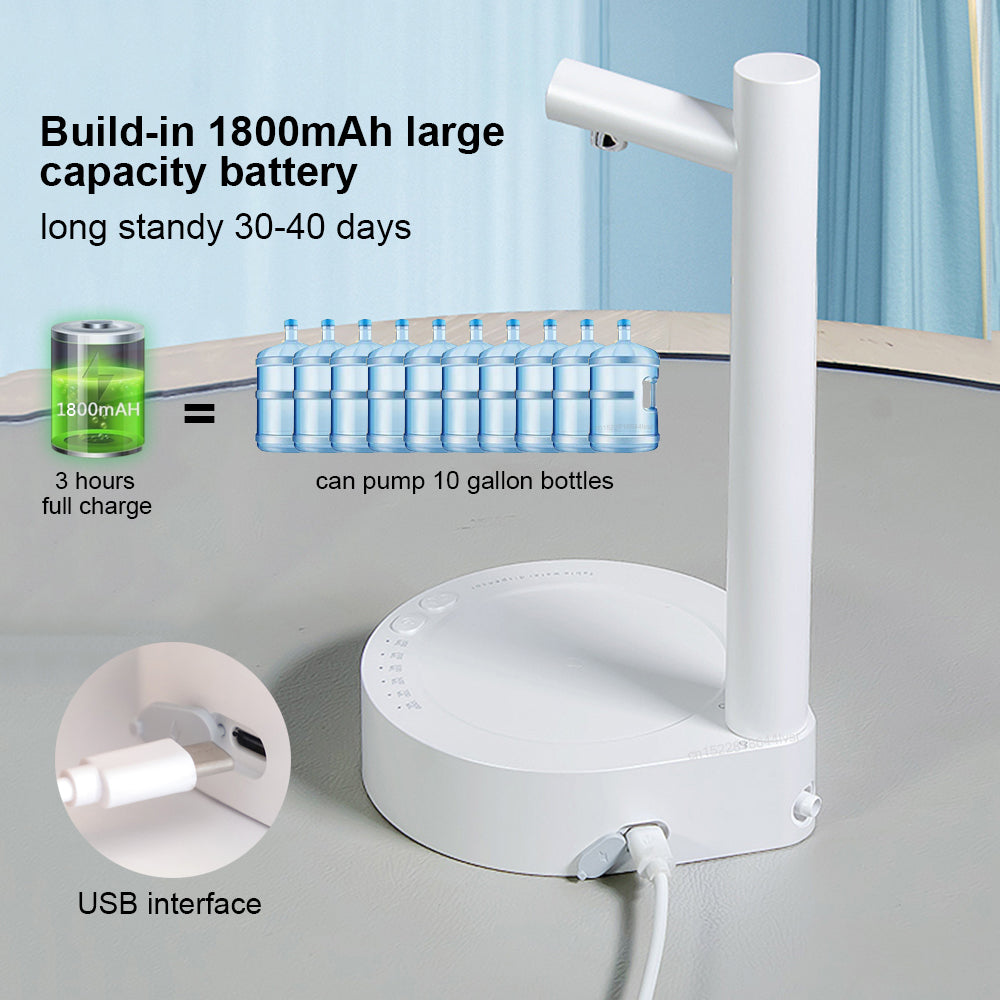 Rechargeable Automatic Water Dispenser Electric Pump for Gallon Bottles