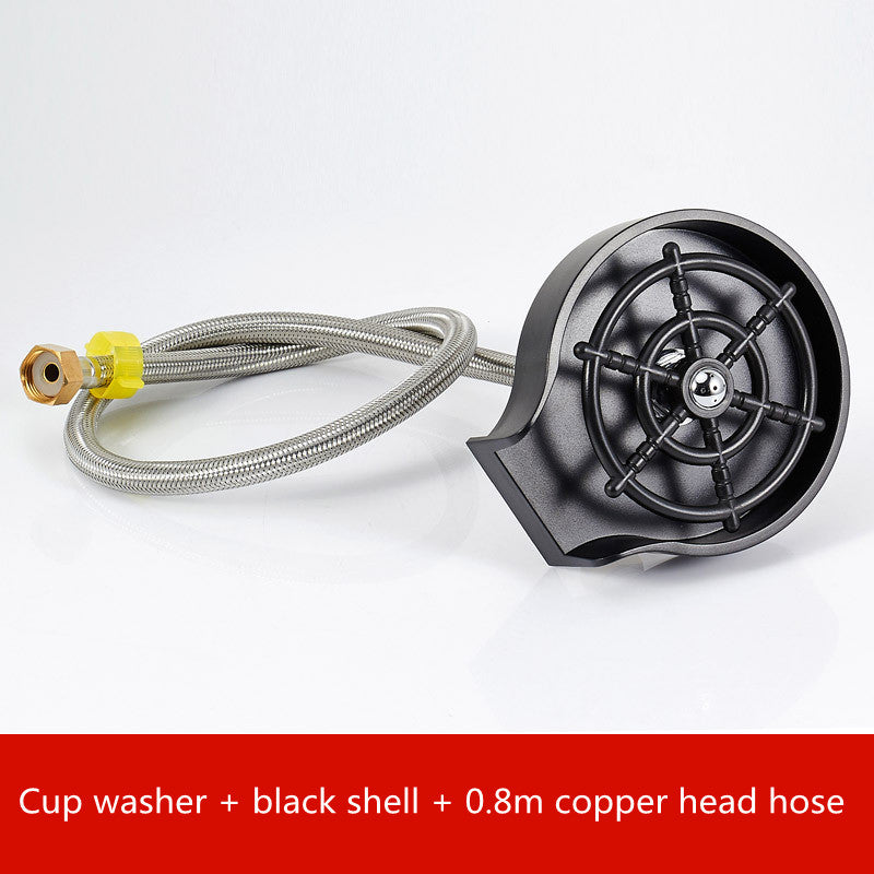 Smart Bar Sink Cup Washer High-Pressure Automatic Faucet Cleaner for Quick Kitchen & Coffee Cup Rinsing